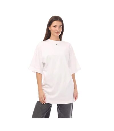 Robe t-shirt off stamp femme blanc Off White