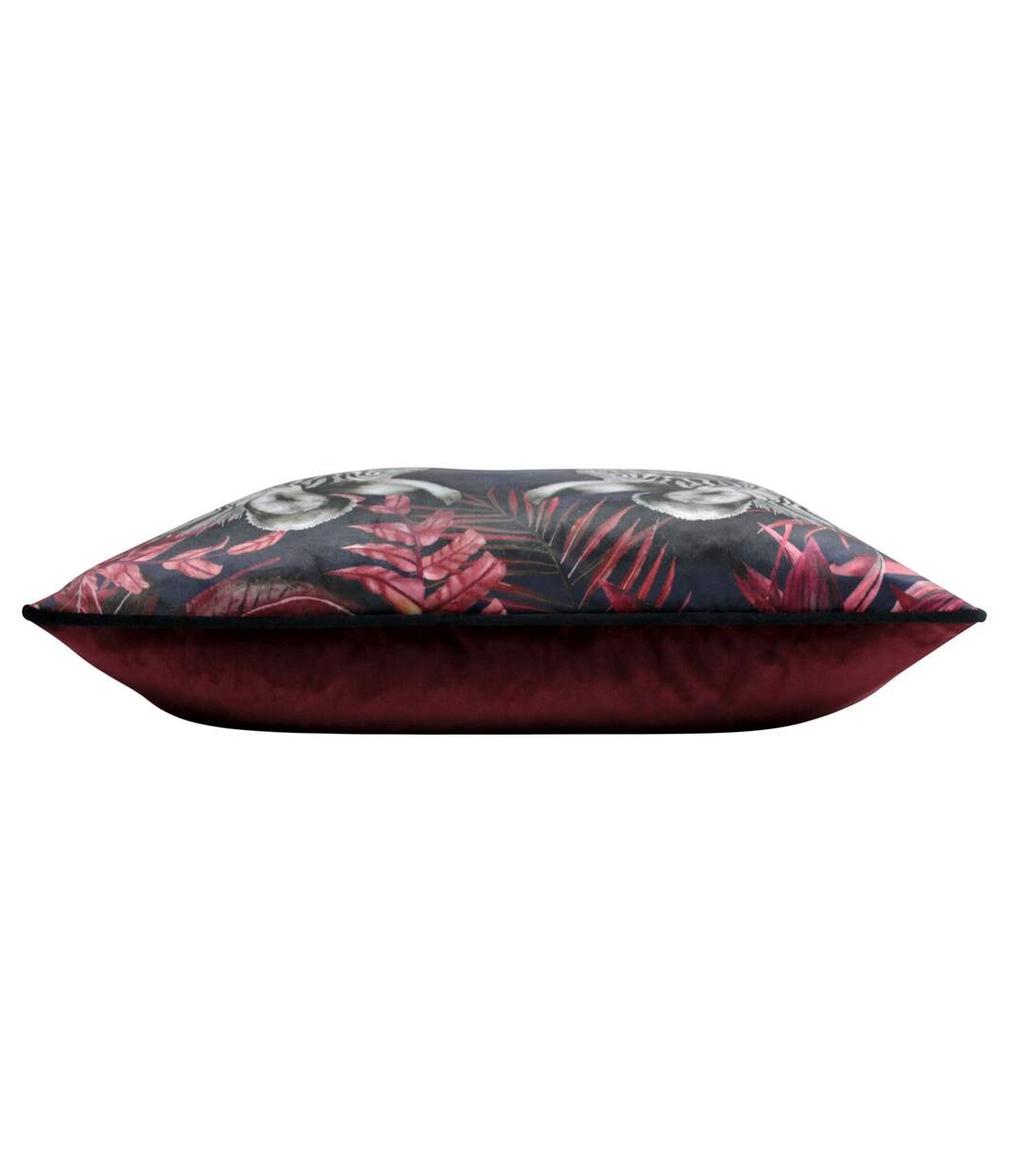 Zinara zebra cushion cover 50cm x 50cm black/white/pink Evans Lichfield-3