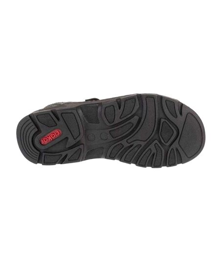 Sandales Style Logo Homme Gris Rieker