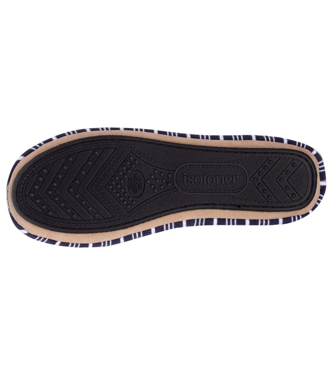 Isotoner Chaussons Ballerines femme grand nœud et semelle gomme-5