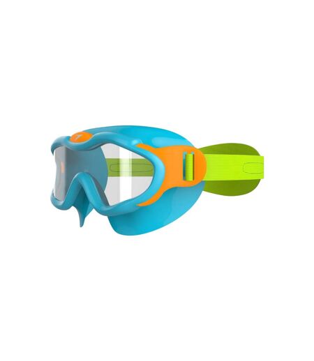 Lunettes De Natation Sea Squad Enfant Azur Transparent Vert Fluo Orange Fluo Speedo