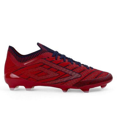 Mens velocita elixir pro firm ground football boots rococo red/white/estate blue Umbro