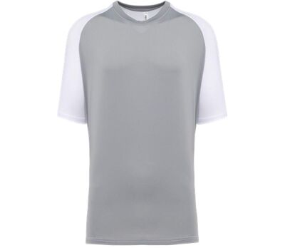 T-shirt de padel - Homme - PA4030 - blanc et gris fine