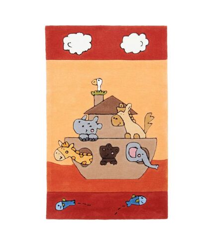 Tapis enfant fait main motif géométrique BAZLI