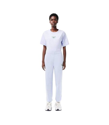 Womens/ladies Loungewear Fleece Relaxed Fit Joggers Blue Lacoste