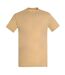 T-shirt manches courtes imperial homme beige foncé SOLS