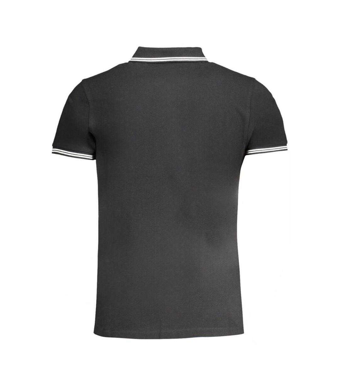 Mens Tipped Logo Polo Shirt Black Cavalli Class-2