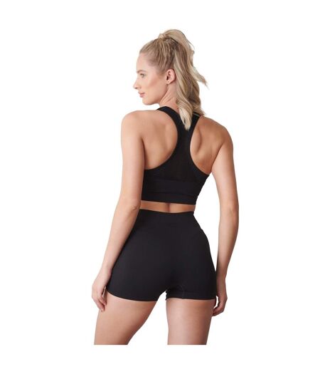 Womens/ladies seamless shorts black Tombo