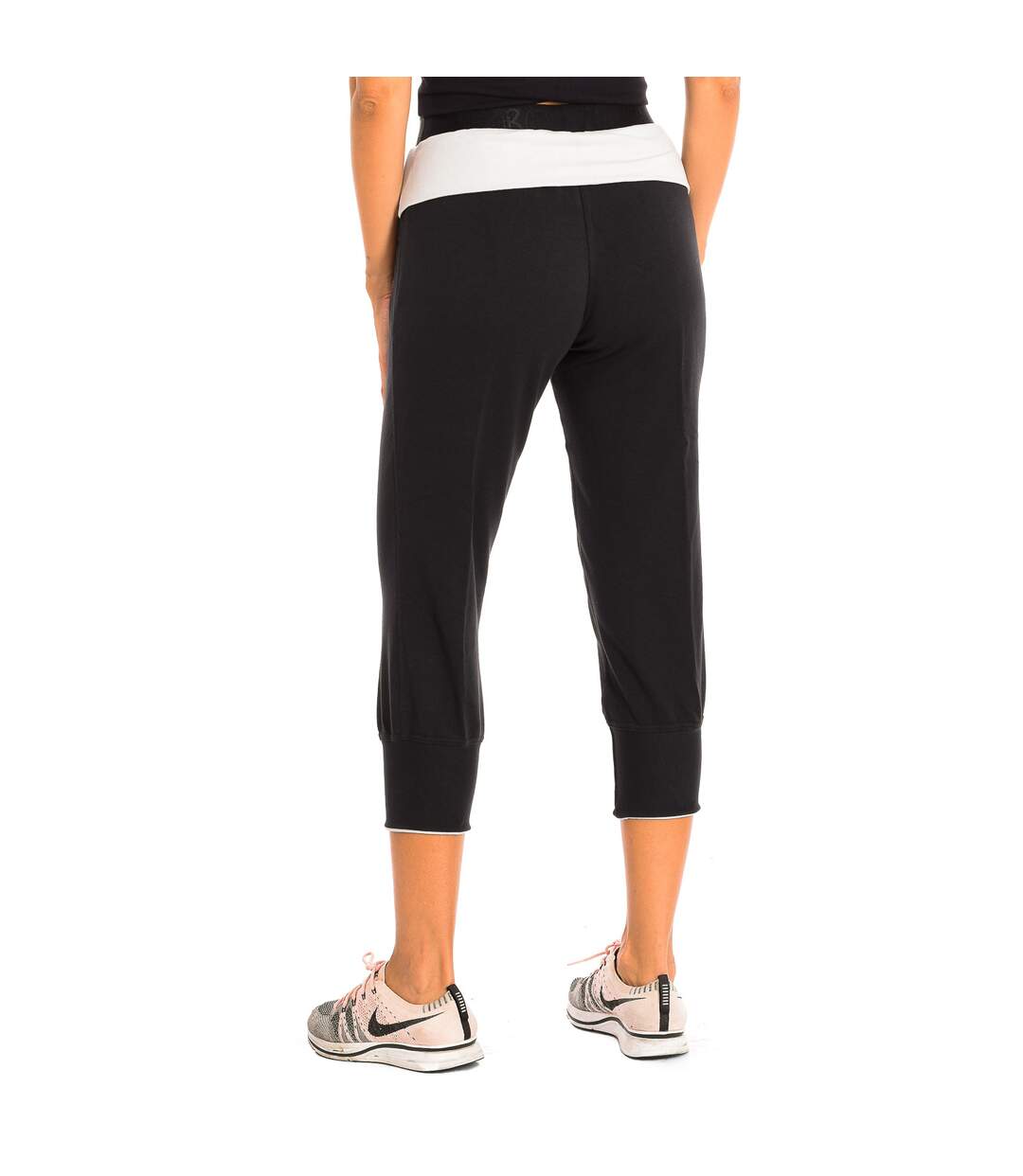 Women's Sports Pirate Pants with Elastic Waist Z1B00253-3