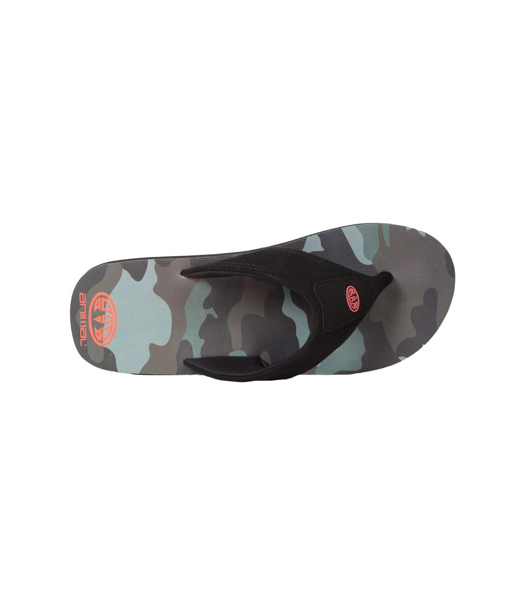 Mens jekyl camouflage recycled flip flops black Animal