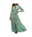Robe verte femme vero moda zera-1