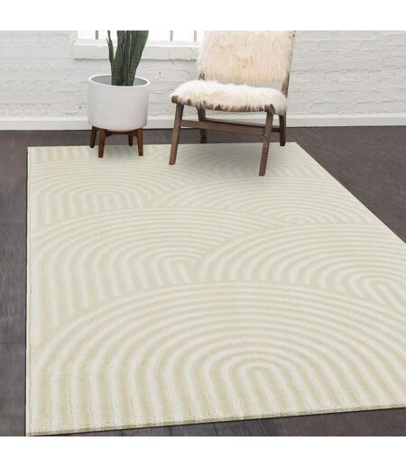 Tapis salon et chambre tissé motif géométrique LUNKIN