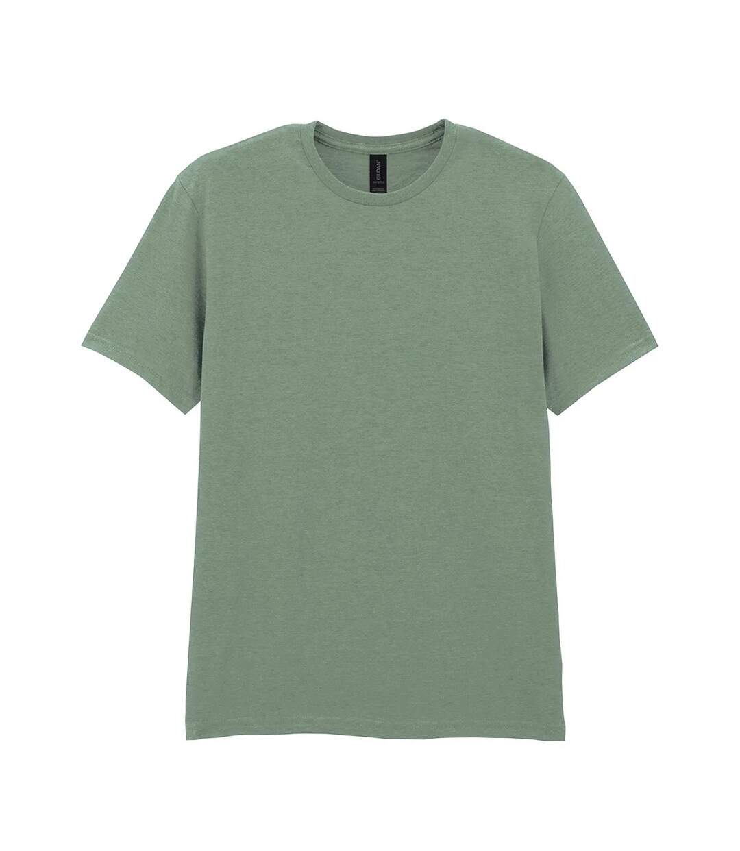 Mens Short Sleeve Soft-style T-shirt Sage Gildan-1