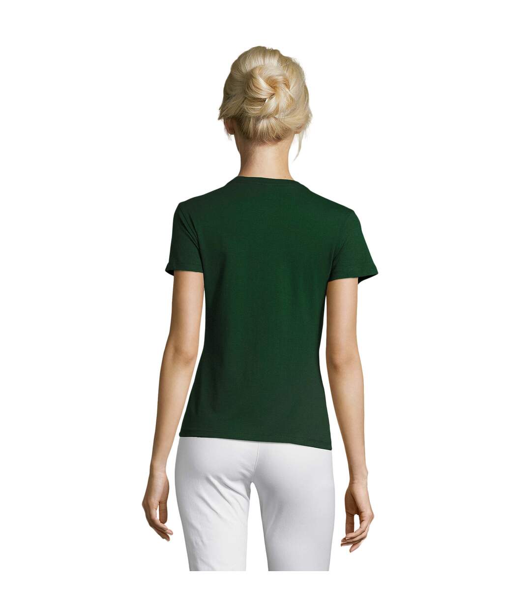 T-shirt Regent Femme Vert Bouteille SOLS-2
