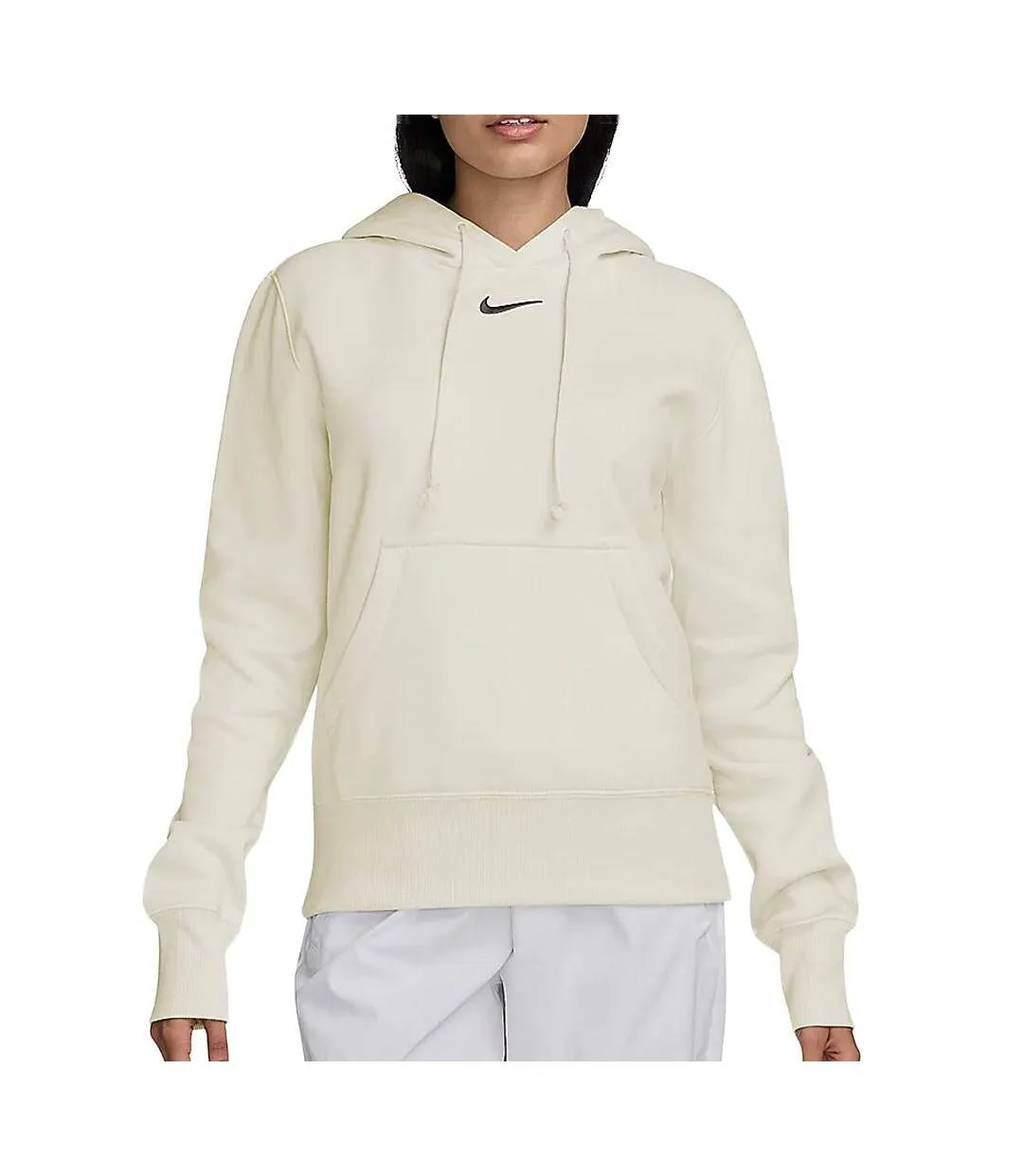 Sweat blanc femme nike nsw phnx-1