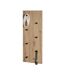 Patère Murale Double Miranda 80cm Chêne & Noir-5