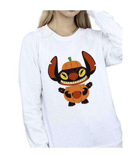 Disney Sweatshirt femme/femme Lilo & Stitch Pumpkin Costume (Blanc) - UTBI23039