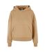 Sweat À Capuche Cozy Femme Beige Foncé Urban Classics-1