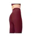 Womens/ladies Overlap Leggings Red Casall-3