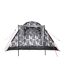 Tente Beaver Taille Unique Noir Gris Blanc High Peak-4