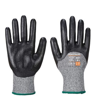 Unisex adult a621 nitrile foam cut resistant gloves l black Portwest