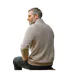 Pull À Col Zippé En Laine D'agneau Pour Hommes Avoine Chiné WoolOvers-2