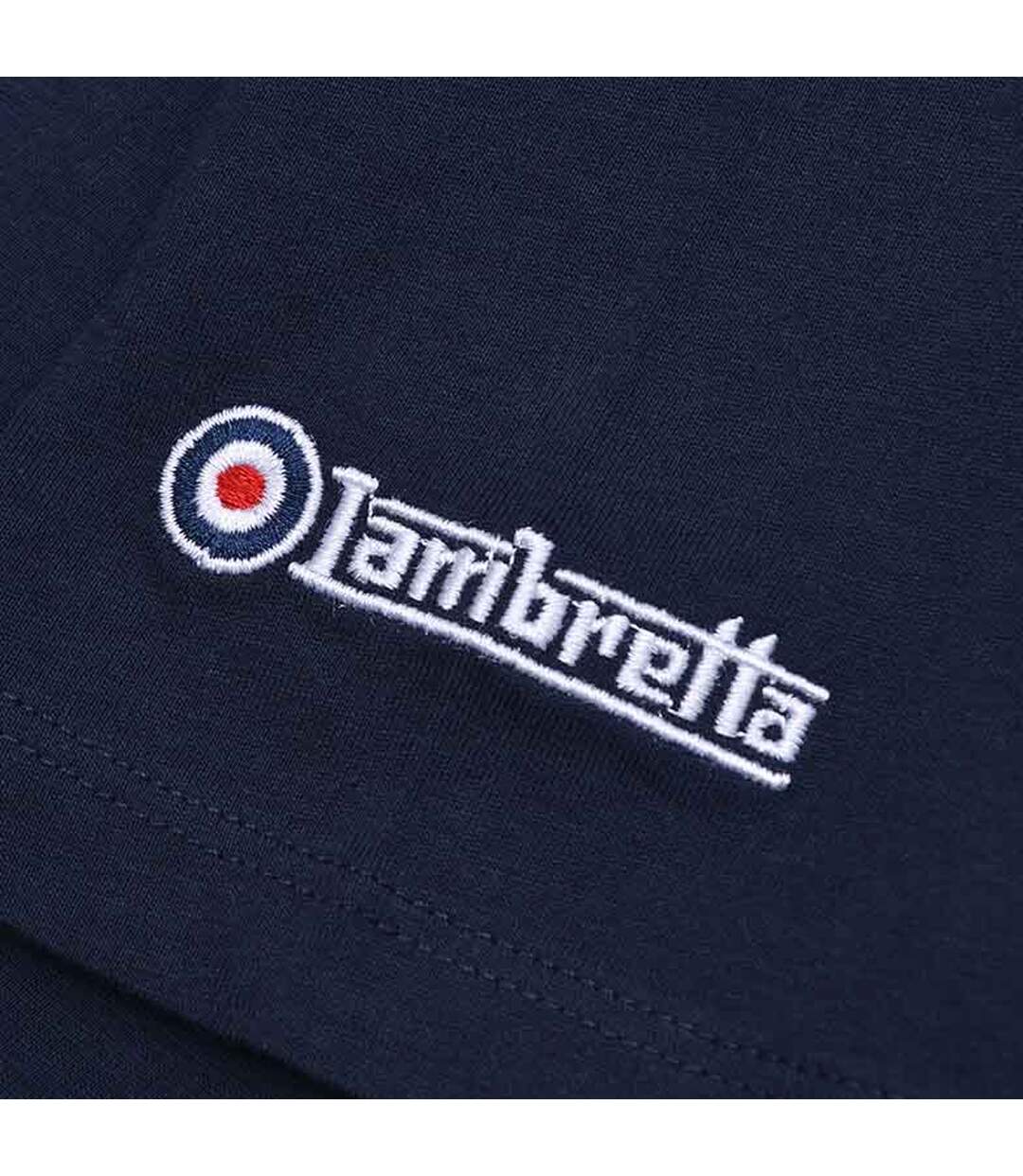 T-shirt Ss24 Homme Bleu Marine Lambretta-3