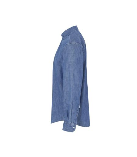 Mens Denim Slim Shirt Blue Cottover