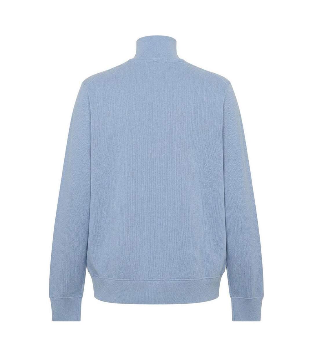 Mens Cotton Blend Quarter Zip Sweatshirt Blue Lacoste-2