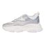 Womens/ladies Privy Embellished Trainers Coin Silver Steve Madden-3