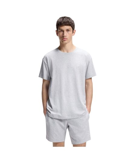 Mens Relaxed Fit T-shirt Light Grey Hugo Boss