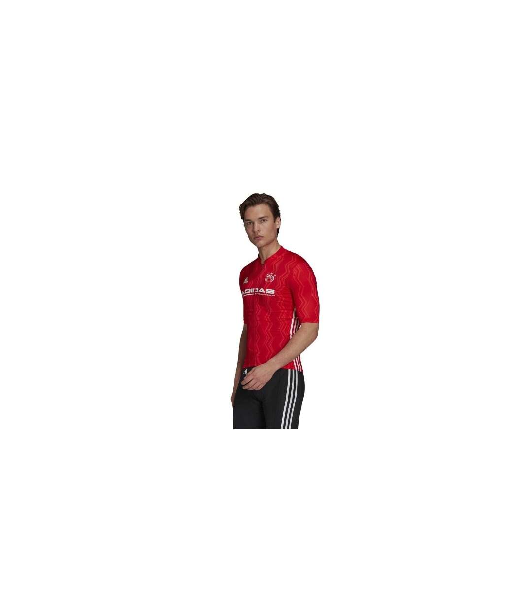 Maillot De Cyclisme Homme Orange Adidas-1