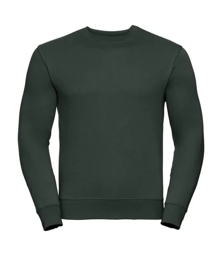 Sweat-shirt Authentique Pour Hommes Coupe Plus Fine Vert Bouteille Russell