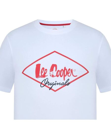 T-shirt Motif/style Logo Originals Homme Blanc Lee Cooper