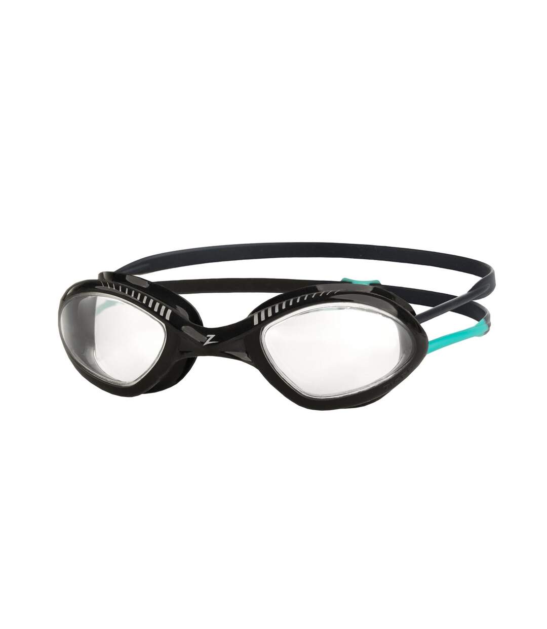 Lunettes De Natation Tiger Snr Adulte Noir Turquoise Vif Transparent Zoggs-1