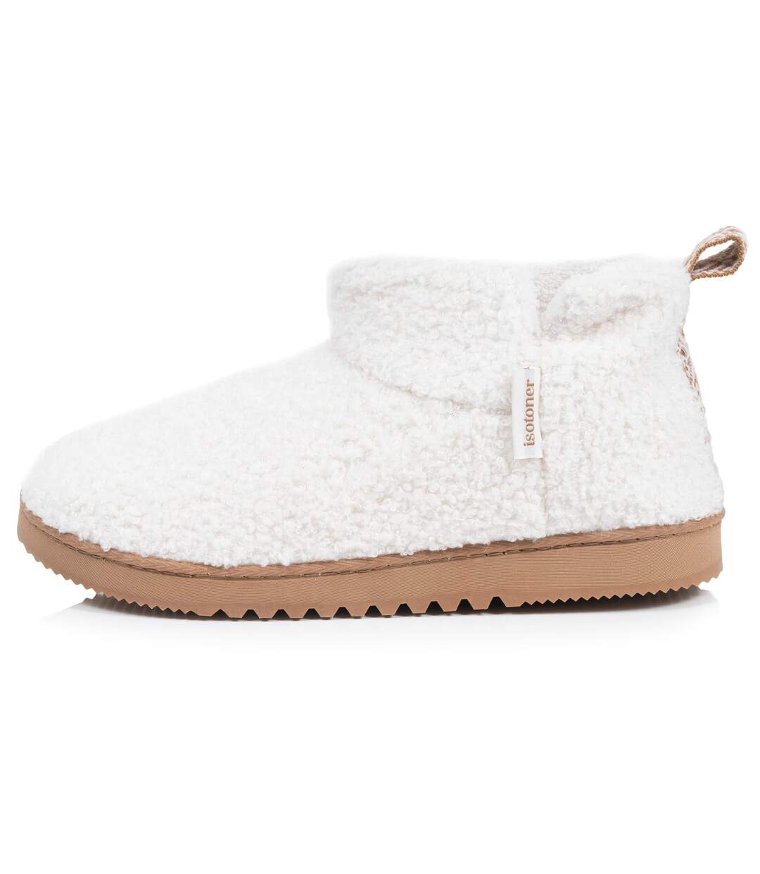 Isotoner Chaussons Bottillons femme suédine - semelle crantée-3