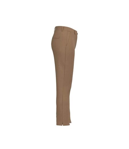 Womens/ladies Chino Trousers Dark Camel Native Spirit