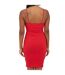 Womens/ladies Sweetheart Sleeveless Mini Dress Red Brave Soul-3