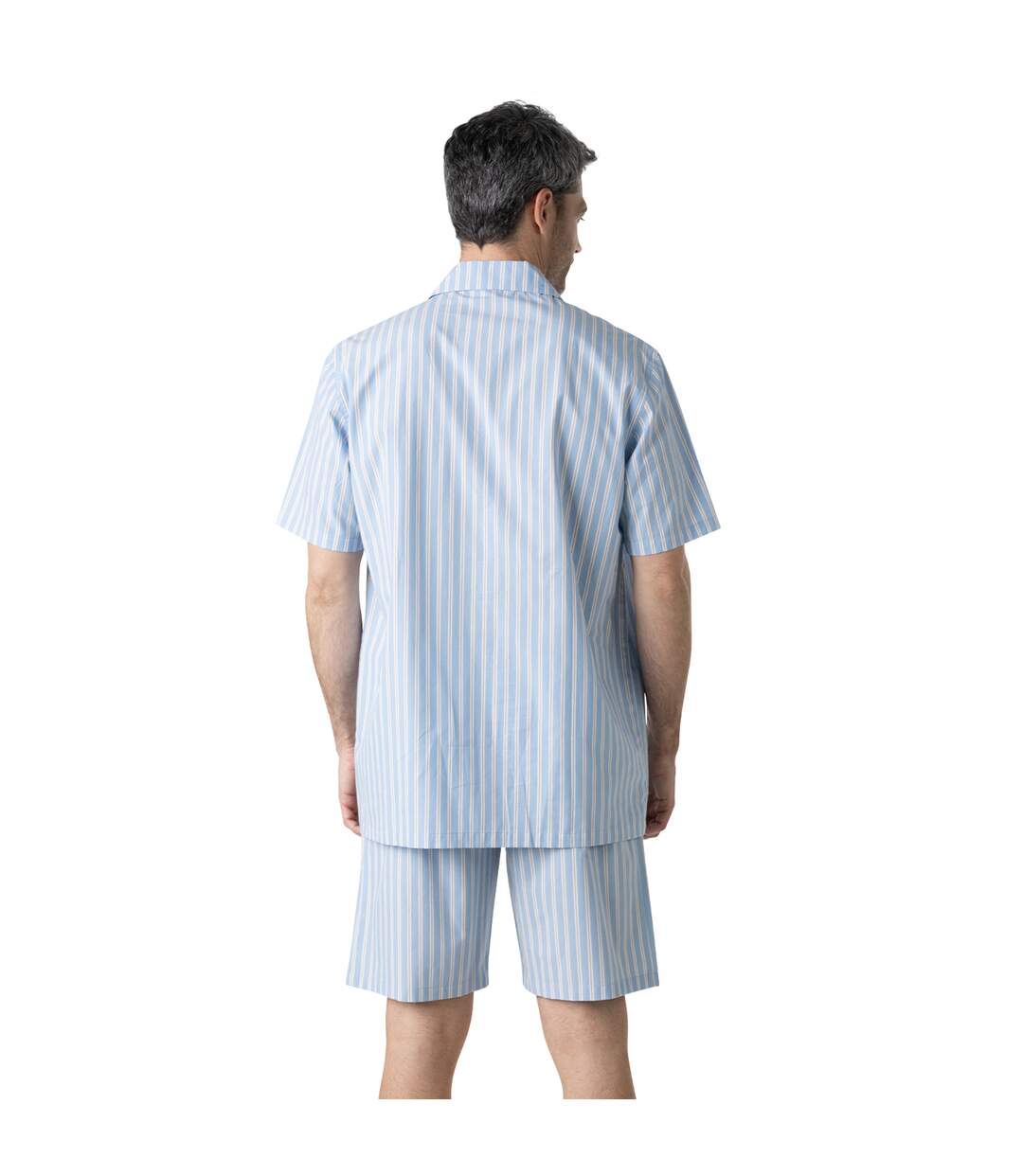 Pyjama court ouvert homme Popeline Eminence-3