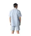 Pyjama court ouvert homme Popeline Eminence-3