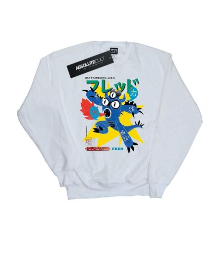 Disney Sweatshirt Big Hero 6 Fred Ultimate Kaiju - Femme/Femme (Blanc) - UTBI12606