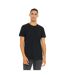 Unisex adult jersey crew neck t-shirt vintage black Bella + Canvas-3