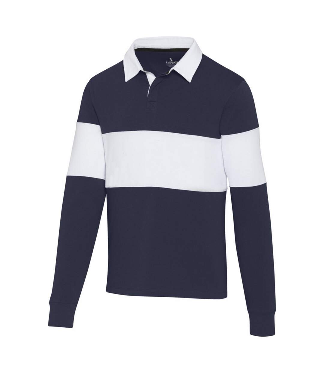 Polo sweat clyde adulte bleu marine / blanc Elevate-3