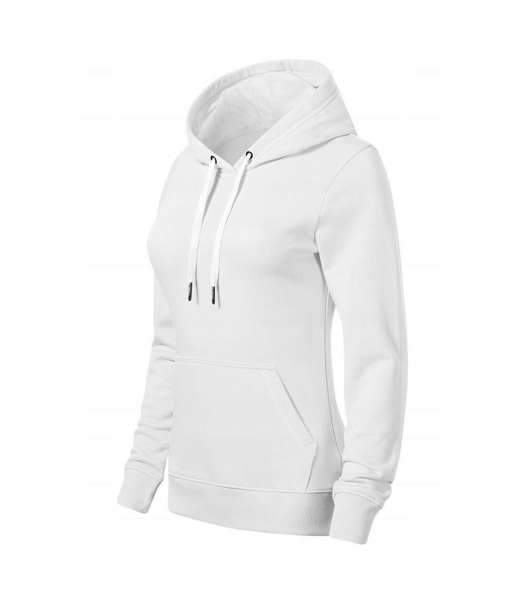 Sweat À Capuche Break Femme Blanc Malfini-3