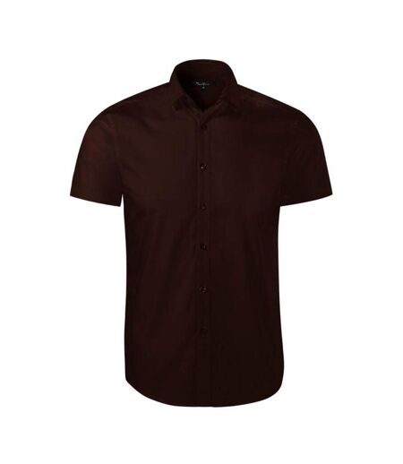 Chemise Motif/style Éclair Homme Marron Malfini