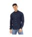Mens Regular Long-sleeved Shirt Navy Peter Werth-2