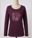 Tee-shirt violet MAYFLOWER NACHO2 à manches longues : style et douceur coton-3