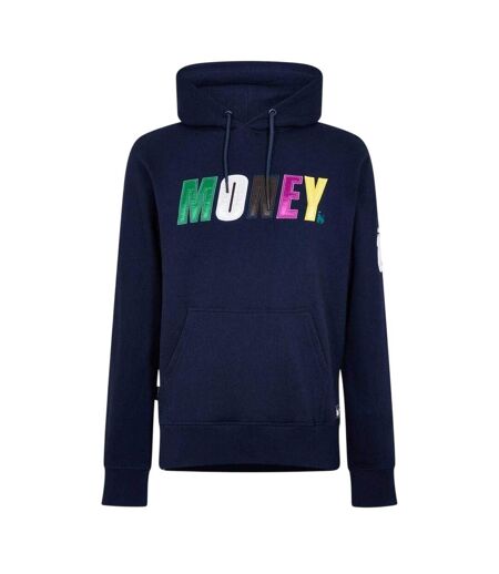 Sweat À Capuche Manches Longues Homme Bleu Marine Money