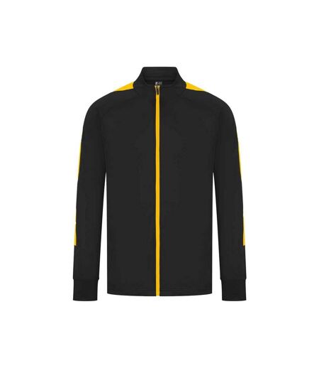 Haut de survêtement homme noir / jaune or Finden & Hales