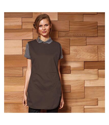 Premier Ladies/Womens Pocket Tabard / Workwear (Brown) (UTRW1078)